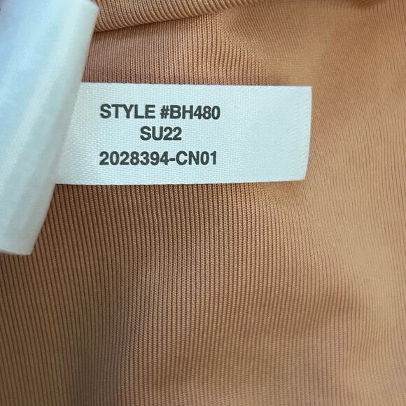 J. Crew NWT Scrunchie Hipster Bikini Swim Bottom Orange Size Medium bh480 - Picture 8 of 10